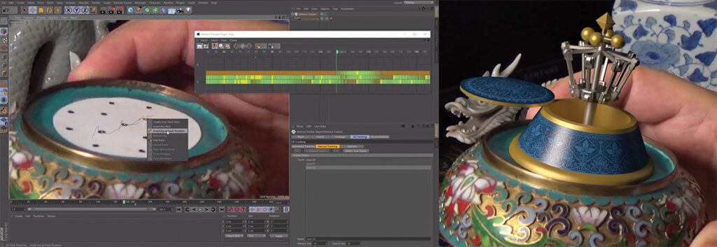 Cinema 4D R18's new Object Tracker lets you affix 3D models to moving objects in your footage.