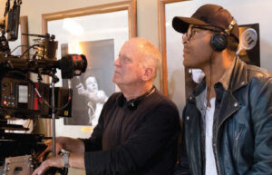 A NEW VIEW: Director of photography Robert Elswit and director Reinaldo Marcus Green on the set.