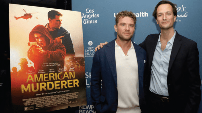 Director Matthew Gentile, right, with actor Ryan Phillippe. PHOTO: NEWPORT BEACH FILM FESTIVAL