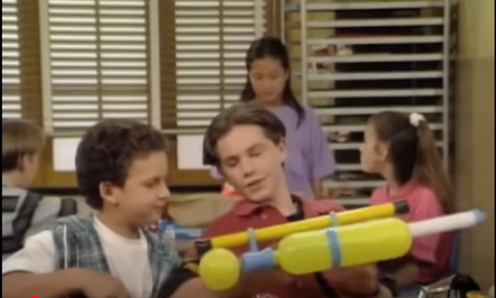 SuperSoaker classroom scene in Boy Meets World